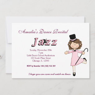 ダンス・リサイタル 招待状