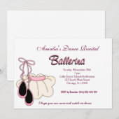 ダンス・リサイタル 招待状 (正面/裏面)