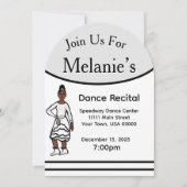 ダンス・リサイタル#1 招待状 (正面)