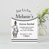 ダンス・リサイタル#1 招待状 (スタンド正面)