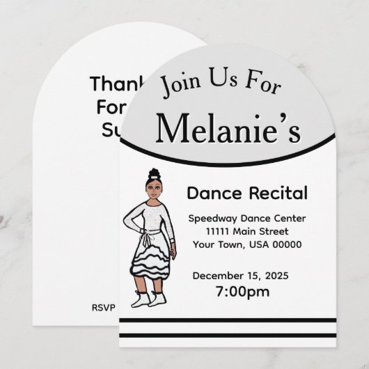 ダンス・リサイタル#2 招待状 (正面/裏面)