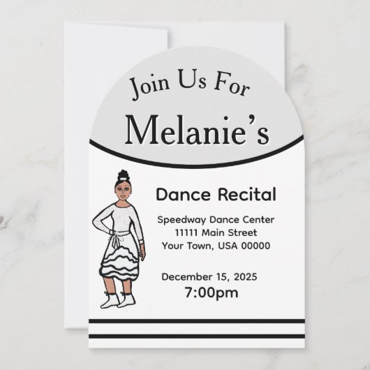 ダンス・リサイタル#2 招待状 (正面)