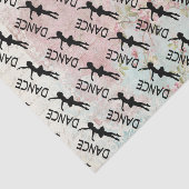 ダンス – ヴィンテージバレリーナシルエットパターン 薄葉紙 (詳細)