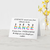 ダンス, 多彩な色 カード (黄色い花)