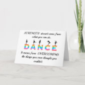 ダンス, 多彩な色 カード (正面)