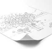 ダンス。夢。さまよう。ブルーム.カラーリングポスター ポスター (角)