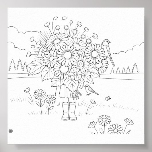 ダンス。夢。さまよう。ブルーム.カラーリングポスター ポスター (正面)