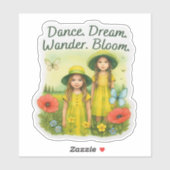 ダンス。夢。さまよう。ブルーム.シール シール (シート)