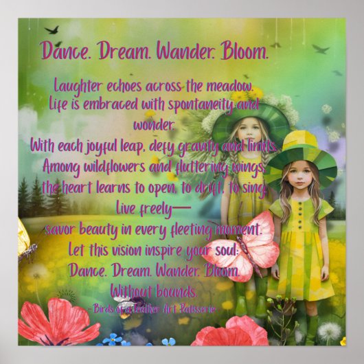 ダンス。夢。さまよう。ブルーム.ポスター ポスター (正面)