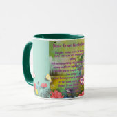 ダンス。夢。さまよう。ブルーム.—感動的お尻 マグカップ (正面左)