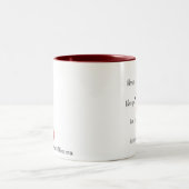 ダンス、愛は、生きている…歌います ツートーンマグカップ (中央)