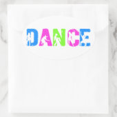 ダンス 楕円形シール (バッグ)