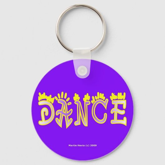 ダンス(4b)キーチェーン キーホルダー (正面)