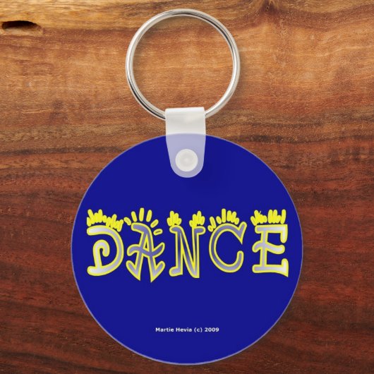 ダンス(4c)キーチェーン キーホルダー (正面)