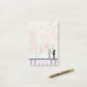 ダンス – Ballerinaシルエットヴィンテージ背景 ポストイット (デスク上)