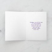 ダンス – Ballerinaシルエットヴィンテージ誕生日 カード (内部)