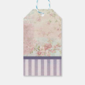 ダンス – Ballerinaシルエットヴィンテージ誕生日 ギフトタグ (裏面)