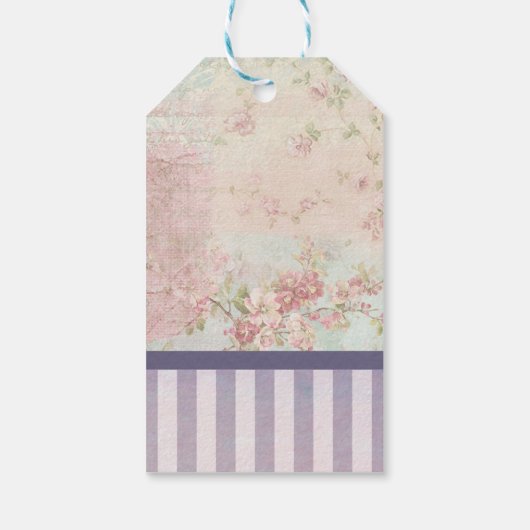 ダンス – Ballerinaシルエットヴィンテージ誕生日 ギフトタグ (裏面)