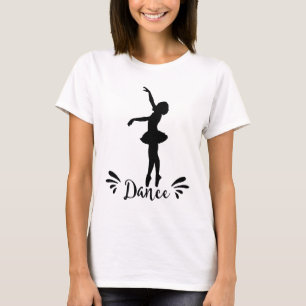 ダンス – Ballerinaシルエット Tシャツ