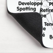 ダンスBlk Ltrsのバレエダンサー75の背景 マウスパッド (コーナー)