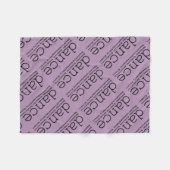 ダンスHashtags フリースブランケット (正面(横))