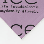 ダンスHashtags フリースブランケット (角)