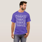 ダンスIラブ踊りレトロディスコダンサーギフト Tシャツ (正面フル)