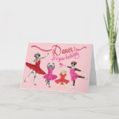 ダンスIt's Your誕生日- Pets In Tutus踊り カード (正面)