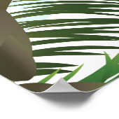 ダンズリバー滝ジャマイカ旅行ポスター ポスター (角)