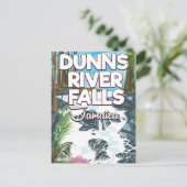 ダンズリバー滝ジャマイカ旅行ポスター ポストカード (スタンド正面)