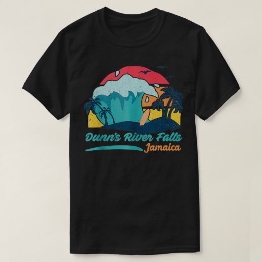 ダンズリバー秋ジャマイカビーチサマーサーフィンパル Tシャツ (デザイン正面)