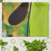 ダンセルフライとバラ キッチンタオル (折り畳み)