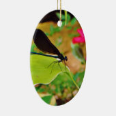 ダンセルフライとバラ セラミックオーナメント (右)