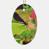 ダンセルフライとバラ セラミックオーナメント (左)