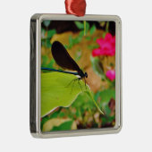 ダンセルフライとバラ メタルオーナメント (右)