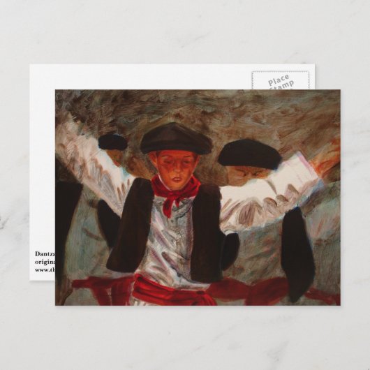 ダンツァリティティ(バスケダンサー) ポストカード (正面/裏面)