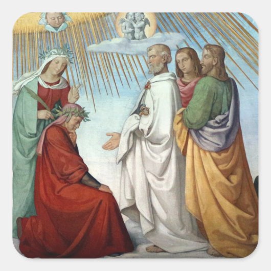 ダンテとビートライスが定星に到着 – スクエアシール (正面)