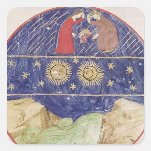 ダンテとビートライス スクエアシール (正面)