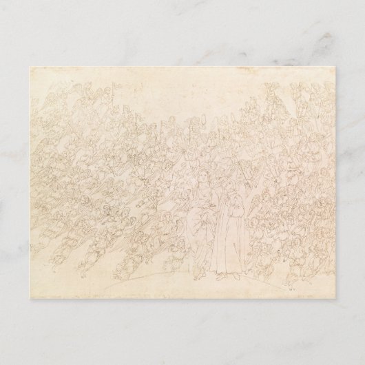 ダンテとビートライス、ダンテの『ディヴァント』より ポストカード (正面)