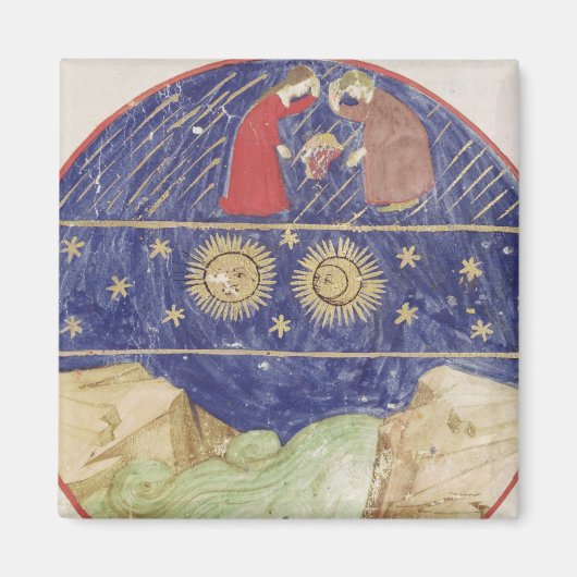 ダンテとビートライス マグネット (正面)