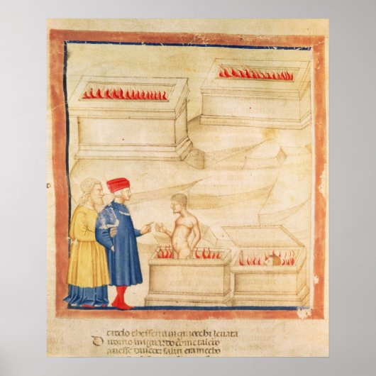 ダンテとヴァージルがウゴリーノ伯爵を発見 ポスター (正面)