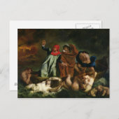 ダンテとヴァージルのアンダーワールド, 1822 ポストカード (正面/裏面)