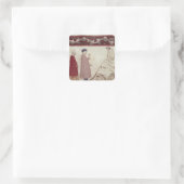 ダンテとヴァージルは投獄された魂と出会う スクエアシール (バッグ)