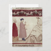 ダンテとヴァージルは投獄された魂と出会う ポストカード (正面/裏面)