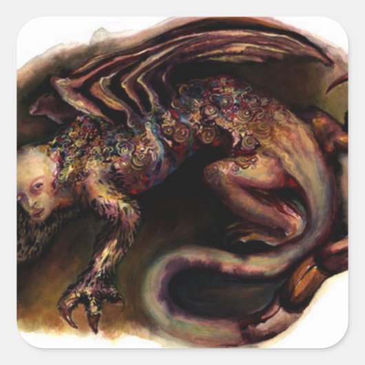 ダンテのインフェルノのゲリオン スクエアシール (正面)