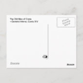 ダンテのインフェルノ、カント14号葉書 ポストカード (裏面)