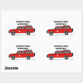 ダンテのピーク郊外オーバルシール 楕円形シール (シート)