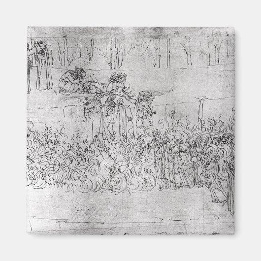 ダンテの「神のお笑い」より マグネット (正面)