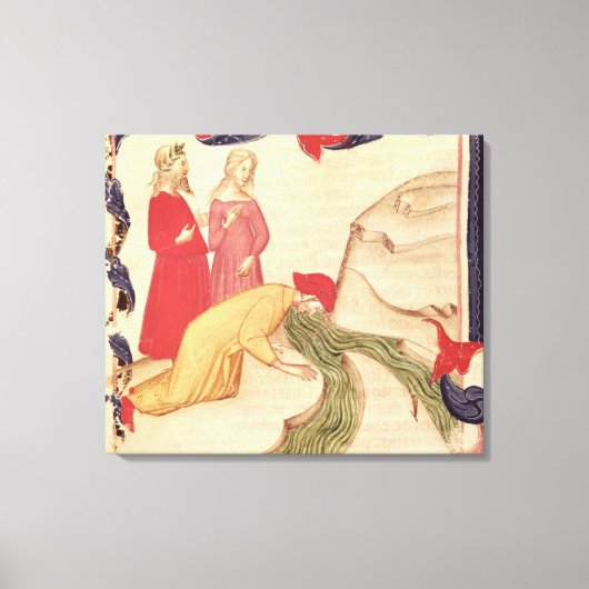 ダンテは入る前に身を清める キャンバスプリント (正面)