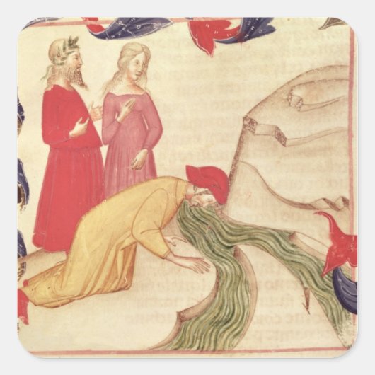 ダンテは入る前に身を清める スクエアシール (正面)